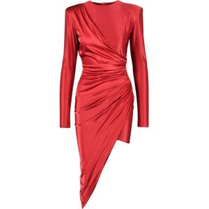 Alexandre Vauthier, Dames, Jurken, Rood, Maat: L Viscose,
