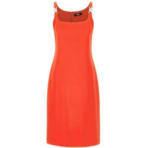Versace, Dames, Jurken, Oranje, Maat: S