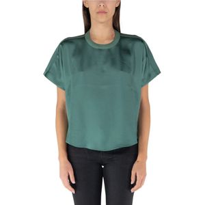 Simkhai, Dames, Blouses & Shirts, Groen, Maat: S Viscose,