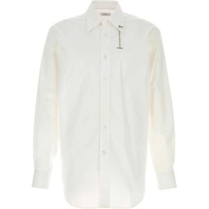 Alexander McQueen, Heren, Overhemden, Wit, Maat: M