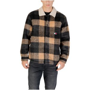 Oversized overhemdjack met teddyfleece