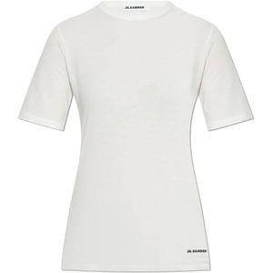 Jil Sander, Dames, Tops, Wit, Maat: M Katoen,