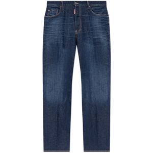 Dsquared2, Heren, Jeans, Blauw, Maat: M Katoen,