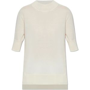 Jil Sander, Dames, Truien, Beige, Maat: M Zijde,