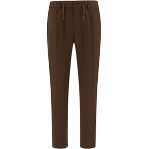 Herno, Heren, Broeken, Bruin, Maat: M Katoen,