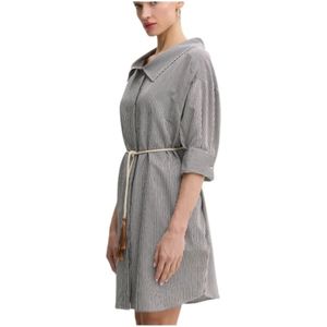 Liu Jo, Dames, Jurken, Blauw, Maat: M Viscose,