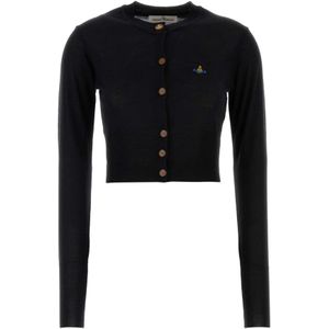 Vivienne Westwood, Dames, Truien, Zwart, Maat: M Wol,