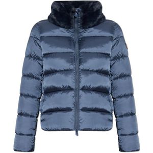 Save The Duck, Dames, Jassen, Blauw, Maat: M Leer,
