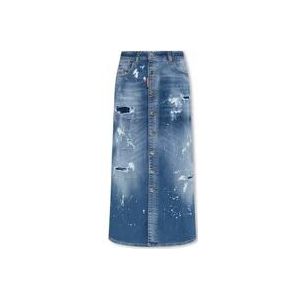 Dsquared2 Denim rok , Blue , Dames , Maat: S