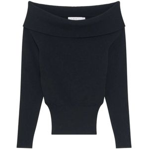 Iro, Dames, Truien, Zwart, Maat: M Viscose,