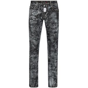 Philipp Plein, Heren, Jeans, Zwart, Maat: W33 Denim,