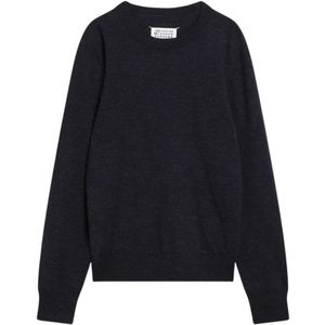 Maison Margiela, Heren, Truien, Blauw, Maat: L Wol,