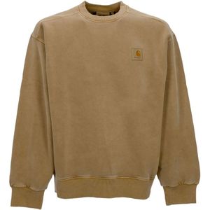Carhartt Wip, Heren, Sweatshirts & Hoodies, Bruin, Maat: XL Katoen,