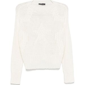 Lorena Antoniazzi, Dames, Truien, Wit, Maat: M Katoen,