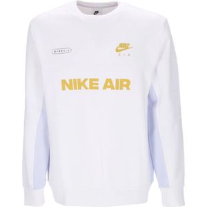 Nike, Heren, Sweatshirts & Hoodies, Wit, Maat: XL Katoen,
