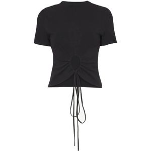 Proenza Schouler, Dames, Tops, Zwart, Maat: XS Katoen,