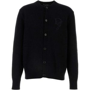 Dolce & Gabbana, Heren, Truien, Zwart, Maat: XL Nylon,