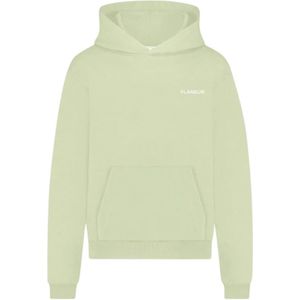 Flâneur, Heren, Sweatshirts & Hoodies, Groen, Maat: XS Katoen,