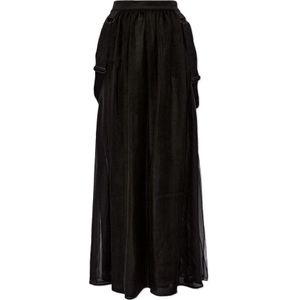 Max Mara, Dames, Rokken, Zwart, Maat: XS Zijde,