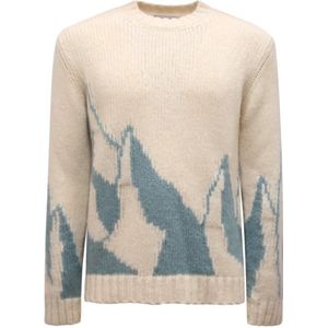 Dondup, Heren, Truien, Wit, Maat: S Wol,