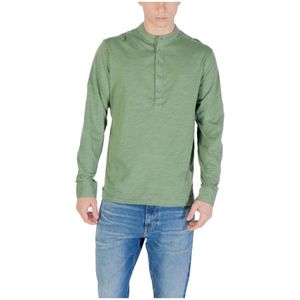 Gianni Lupo, Heren, Tops, Groen, Maat: M Katoen,