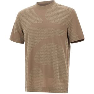 Emporio Armani, Heren, Tops, Beige, Maat: M Katoen,