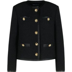 Dolce & Gabbana, Dames, Jassen, Zwart, Maat: S
