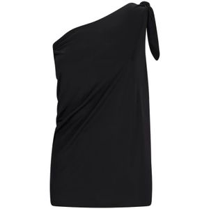 Saint Laurent, Dames, Jurken, Zwart, Maat: XS Jersey,