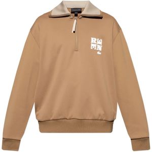 Lacoste, Heren, Sweatshirts & Hoodies, Beige, Maat: M Katoen,