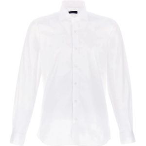 Fay, Heren, Overhemden, Wit, Maat: 4XL Katoen,