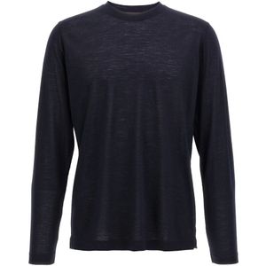 Zanone, Heren, Tops, Blauw, Maat: XL Wol,