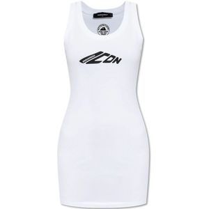 Dsquared2, Dames, Jurken, Wit, Maat: M Katoen,
