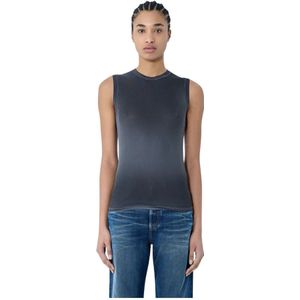 Acne Studios, Dames, Tops, Zwart, Maat: M