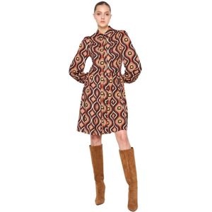 Silvian Heach, Dames, Jurken, Veelkleurig, Maat: XS Viscose,