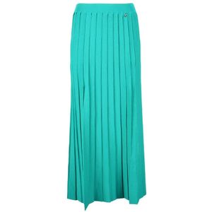 Patrizia Pepe, Dames, Rokken, Blauw, Maat: S Viscose,