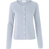 Vesten - Heather Sky - Wol en Kasjmier - Lange Mouwen
