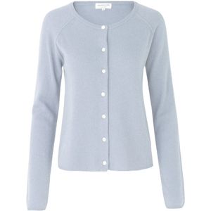 Vesten - Heather Sky - Wol en Kasjmier - Lange Mouwen