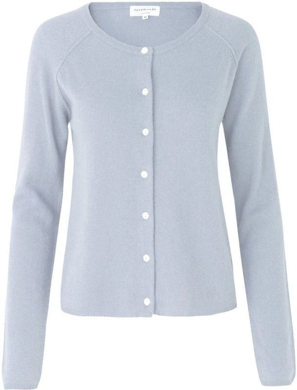 Vesten - Heather Sky - Wol en Kasjmier - Lange Mouwen