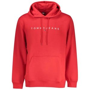 Tommy Hilfiger, Heren, Sweatshirts & Hoodies, Rood, Maat: XL Katoen,