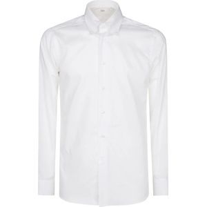 Borriello Napoli, Heren, Overhemden, Wit, Maat: L Katoen,