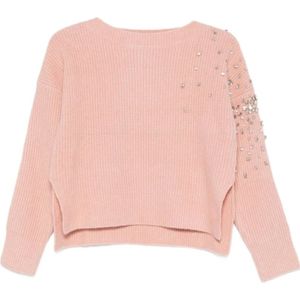 Liu Jo, Dames, Truien, Roze, Maat: S Wol,