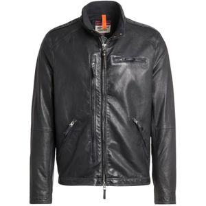 Parajumpers, Heren, Jassen, Blauw, Maat: XS Leer,