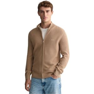 Gant, Heren, Truien, Bruin, Maat: 2XL Katoen,