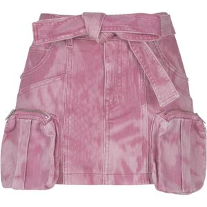 Blumarine, Dames, Rokken, Roze, Maat: 3XS Denim,