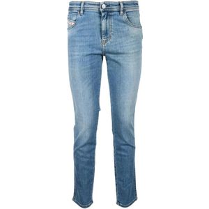 Diesel, Dames, Jeans, Blauw, Maat: W28 Katoen,