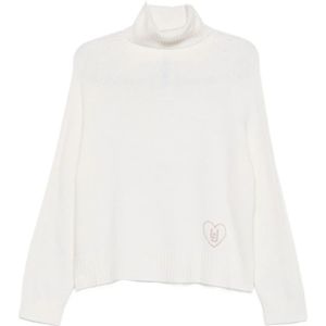 Liu Jo, Dames, Truien, Wit, Maat: M Wol,