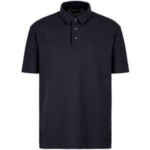 Emporio Armani, Heren, Tops, Blauw, Maat: S Katoen,
