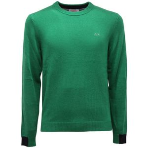 Sun68, Heren, Truien, Groen, Maat: S Wol,
