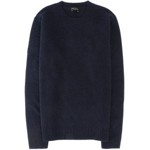 Roberto Collina, Heren, Truien, Blauw, Maat: M Katoen,