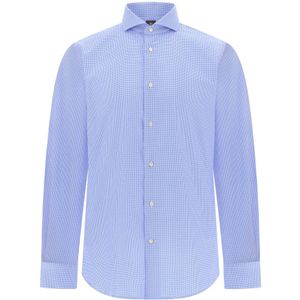 Boggi Milano, Heren, Overhemden, Blauw, Maat: XS Katoen,